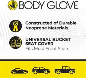 img 1 attached to 🚗 Enhance Your Car's Style and Comfort with Bell Automotive's Red Body Glove Hyper-Fit Seat Cover