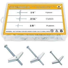 img 4 attached to 🔨 Sutemribor 16-Inch Toggle Hanging Drywall Fasteners: Secure and Convenient Solutions for Hanging Anything!