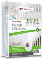🛏️ guardmax crib mattress protector waterproof – noiseless zippered encasement cover for baby & toddler (28x52x7 crib size) logo