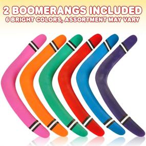 img 3 attached to ArtCreativity Boomerangs - Set of 2 Classic Returning Boomerangs in Vibrant Colors | Fun Outdoor Toys for Camping, Backyard, Picnic | Perfect Gift for Boys and Girls