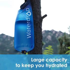 img 2 attached to Waterdrop Gravity Water Bag: Portable Foldable Bag for Backpacking, Camping & Emergency - 1.5 Gal, Compatible with Water Filter Straw