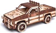 wood trick pickup truck for adults - a classic and intricate wooden model kit logo