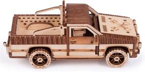 img 3 attached to Wood Trick Pickup Truck for Adults - A Classic and Intricate Wooden Model Kit