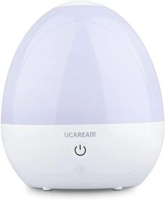 img 4 attached to 🌈 7 Color Night Light Humidifiers for Bedroom - UCAREAIR Auto Shut Off Humidifiers for Baby, Whisper-Quiet Cool Mist, 360°Mist Nozzle Air Humidifier for Kids, Nursery - 2L Capacity, 25H Runtime