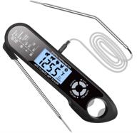 🌡️ oven-safe digital meat thermometer by taoqi - perfect for grill and cooking, kitchen thermometer with 2 probes for bbq, meat, oil, milk, and temperature control logo