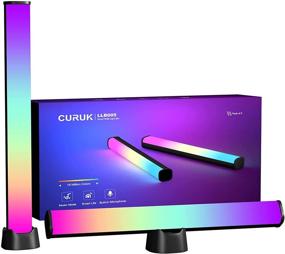 img 4 attached to 🎮 CURUK RGB Light Bar: Transform Gaming Rooms with Scene Modes, Music Sync, and Ambiance - Perfect Gaming Setup Decor