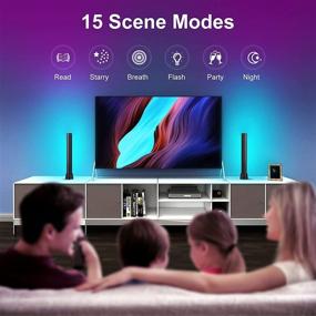 img 2 attached to 🎮 CURUK RGB Light Bar: Transform Gaming Rooms with Scene Modes, Music Sync, and Ambiance - Perfect Gaming Setup Decor