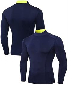 img 3 attached to Compression Athletic Running Baselayer Underwear