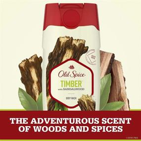 img 2 attached to 🌲 Средство для тела Old Spice Timber с ароматом сандалового дерева для мужчин - 25 жидких унций (упаковка из 4 штук)