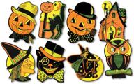 🎃 halloween party cutouts 8.5" x 9.25" - set of 8 decorations logo