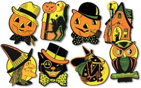 img 2 attached to 🎃 Halloween Party Cutouts 8.5" x 9.25" - Set of 8 Decorations