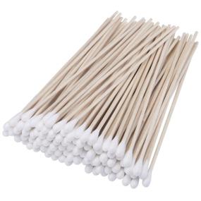 img 4 attached to 🔫 500-Pack of Tbestmax 6-Inch Cotton Swabs with Wooden Handles and Single Tipped Applicator for Gun Cleaning, Wound Care, Makeup and Residue Removal