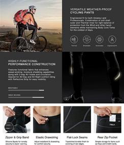 img 1 attached to TSLA Thermal Cycling Tights Running Sports & Fitness