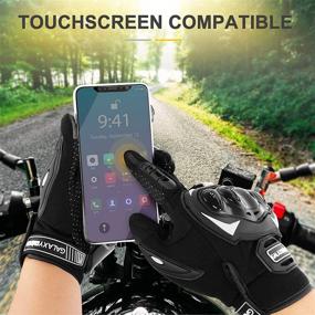 img 2 attached to 🧤 Galaxyman Full Finger Touchscreen Motorcycle Gloves for Men and Women - Wear Resistant & Shockproof, Adjustable Design, Ideal for Riding, Road Racing, Climbing, and Motocross (XL)