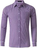 👔 stylish and comfortable checkered gingham xx large clothing for men - xi peng shirts logo