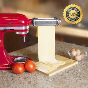 img 3 attached to 🍝 Stainless Steel Pasta Sheet Maker Attachment for KitchenAid Stand Mixers with Dough Scraper Gift