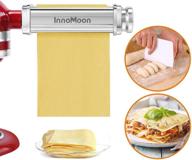 🍝 stainless steel pasta sheet maker attachment for kitchenaid stand mixers with dough scraper gift logo