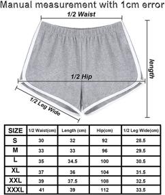 img 3 attached to 🩳 URATOT 2 Pack Cotton Sport Shorts: Ideal Yoga, Dance, and Athletic Summer Short Pants