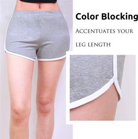 img 1 attached to 🩳 URATOT 2 Pack Cotton Sport Shorts: Ideal Yoga, Dance, and Athletic Summer Short Pants