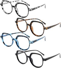 img 4 attached to Eyekepper Vintage 4 Pack Reading Glasses