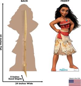 img 3 attached to 🎥 Disney's Moana Life Size Cardboard Cutout Standup - Authentic Movie Characters for an Immersive Display