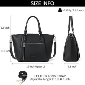 img 2 attached to 👜 Stylish BOSTANTEN Designer Women's Handbags & Wallets: Shoulder Crossbody, Satchels & More