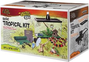 img 3 attached to Zilla Basic Tropical Reptile Starter Kit: Ideal 10 Gallon Terrarium for Juvenile Tropical Pets