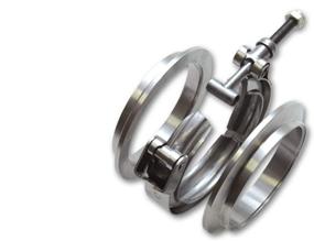 img 1 attached to 🔧 High Performance 1491 3&#34; Stainless Steel V-Band Flange Assembly