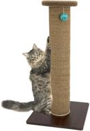 🐾 premium kitty city woven sisal collection: ultimate scratching post with perch cushion logo