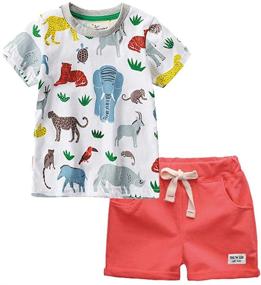 img 4 attached to 👕 Little Sleeve Summer Graphic Tshirt for Boys' Clothing