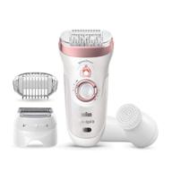 braun silk-épil 9-880: all-in-one beauty kit for women – facial hair removal, cleansing brush, shaver & trimmer – wet & dry use, rechargeable & cordless logo