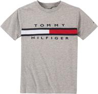 мальчики tommy hilfiger футболка heather medium: стильные топы, футболки и рубашки. логотип