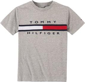 img 1 attached to Мальчики Tommy Hilfiger футболка Heather Medium: стильные топы, футболки и рубашки.