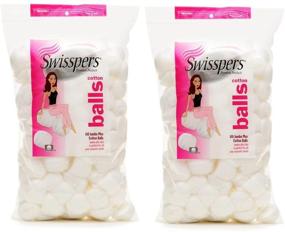 img 1 attached to Swisspers Super Jumbo Large Cotton Balls, 140 Count, 2 Pack - Includes 280 Hypoallergenic Jumbo Plus Size Cotton Balls