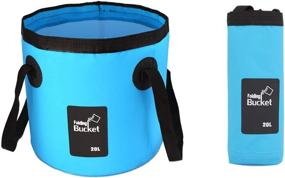 img 4 attached to GoldPaddy Collapsible Container Traveling Gardening Blue