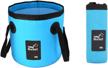 goldpaddy collapsible container traveling gardening blue logo