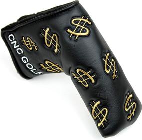 img 2 attached to CNC GOLF Money Maker Gold Putter Cover - Magnetic Headcover for Scotty Cameron, Taylormade, and Odyssey Blade Putters