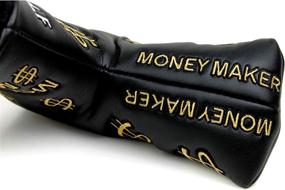 img 3 attached to CNC GOLF Money Maker Gold Putter Cover - Magnetic Headcover for Scotty Cameron, Taylormade, and Odyssey Blade Putters