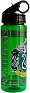 🐍 warner brothers harry potter movie 1-8 slytherin crest tritan water bottle with dashes – 20-ounces, multicolored by silver buffalo logo