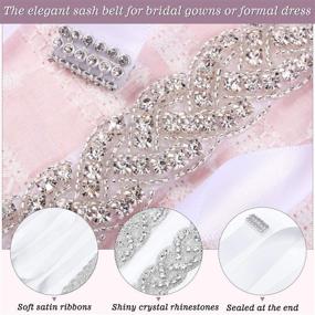 img 2 attached to Wedding Rhinestone Bridesmaid Accessories Matching Women's Accessories