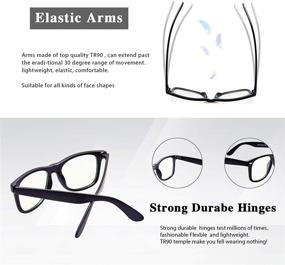 img 1 attached to Enhance Sleep and Reduce Eye Strain with GY Snail Men's Blue Light Blocking Glasses