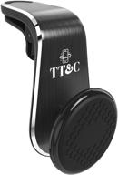 📱 tt&amp;c magnetic cell phone car mount - universal air vent phone holder for iphone 11, xr, x, 8, 7s, 6plus, samsung galaxy &amp; more smartphones logo