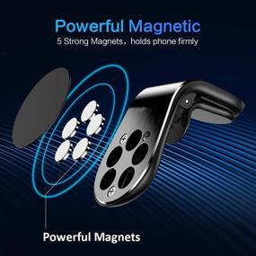 img 3 attached to 📱 TT&amp;C Magnetic Cell Phone Car Mount - Universal Air Vent Phone Holder for iPhone 11, XR, X, 8, 7S, 6Plus, Samsung Galaxy &amp; More Smartphones