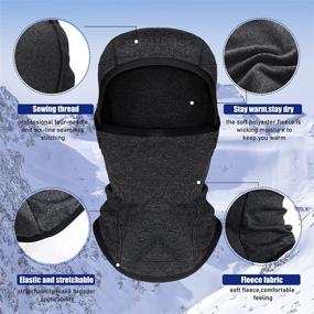 img 2 attached to 🧒 Bundle Up Your Little Ones with our Windproof Ski Face Covering: Kids Balaclava for Cold Weather!