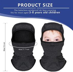 img 3 attached to 🧒 Bundle Up Your Little Ones with our Windproof Ski Face Covering: Kids Balaclava for Cold Weather!