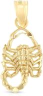 ioka yellow scorpion pendant necklace logo