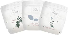 img 3 attached to 👶 Naty Eco-Friendly Baby Diapers: Newborn Size, 100 Ct, Plant-based & Oil Plastic-Free for Gentle Skin, Full Month's Supply