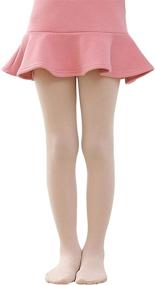 img 4 attached to 🩰 Tulucky Fleece Ballet Leggings for Girls: Clothing and Leggings