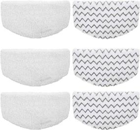 img 4 attached to 🧼 6-Pack Lxiyu Replacement Steam Mop Pads for Bissell Powerfresh Hard Floor Steam Cleaner 1940 1440 1806 Series – Compare to Part # 5938 &amp; 203-2633 for Effective Cleaning