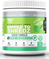 shredz preworkout drink – unleash hardcore gains with enhanced energy, motivation, and muscle building benefits. ideal for men and women (15 servings, green apple jolly rancher) logo